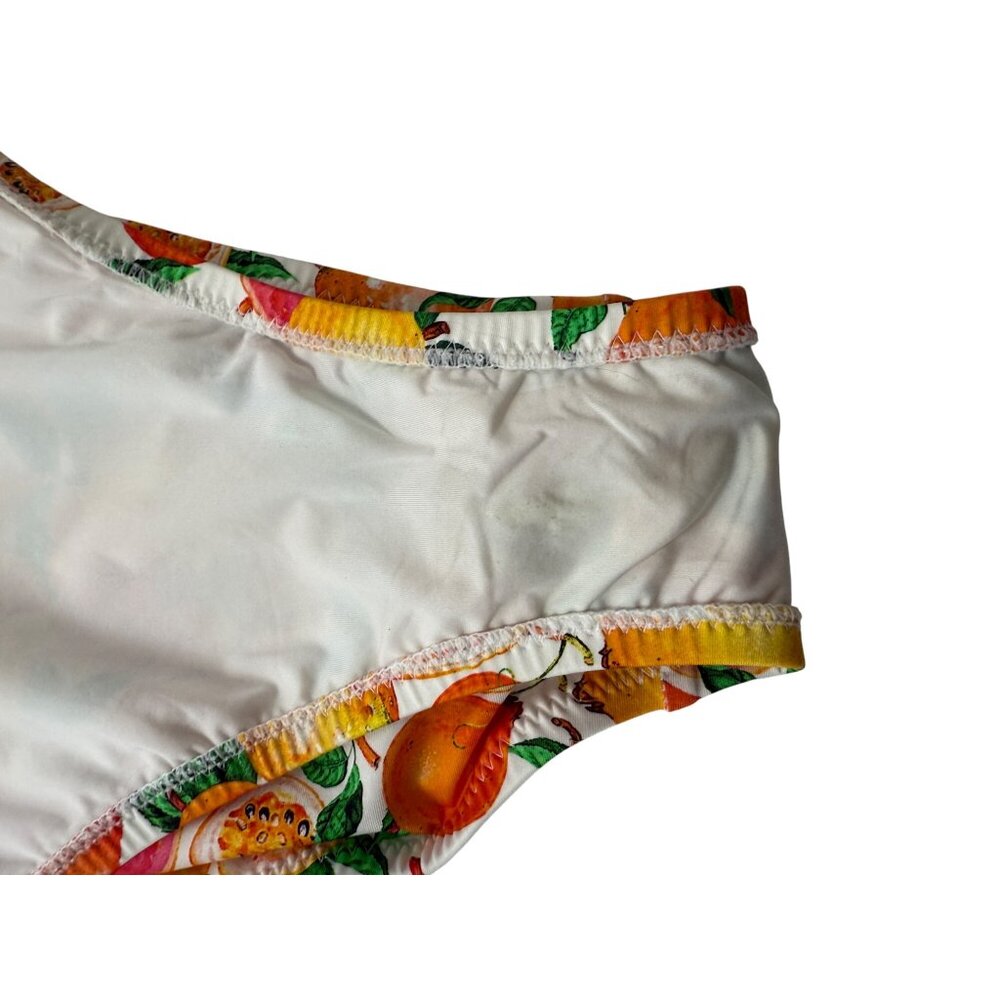Nanette Lepore  Tutti Fruitti Goddess Printed Plunge One-Piece Swimsuit Sz. 2 - Picture 6 of 8